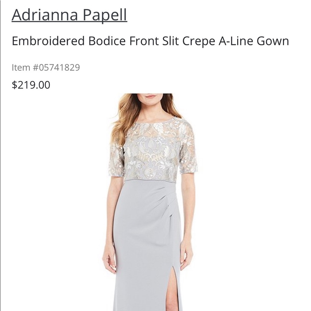Adrianna Papell Mother of the Bride Dress